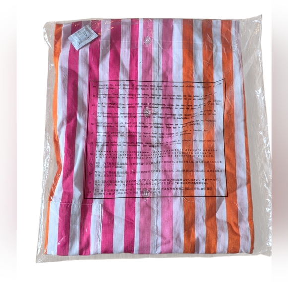 Beach Riot Alexa Top Size Plus Large Orange, White & Pink Stripes NWT - Picture 2 of 4